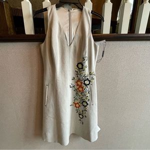 Ellie Tahari linen floral dress NEVER WORN